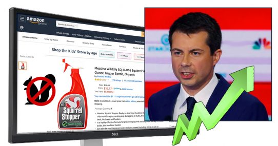 Amazon: Noticeable Surge in Squirrel Repellent Every Time Pete Buttigieg Is On TV