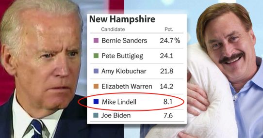 Biden Campaign Demanding Answers After Mike Lindell Tops Him In New Hampshire Caucus