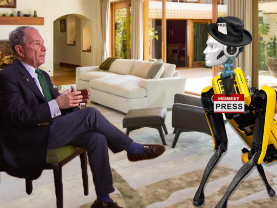 Michael Bloomberg to Provide State-of-the-Art Press Robots to Hold Him Accountable