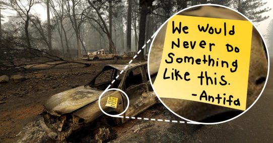 Case Closed! Sticky Note Clears Antifa From Arson Suspicion