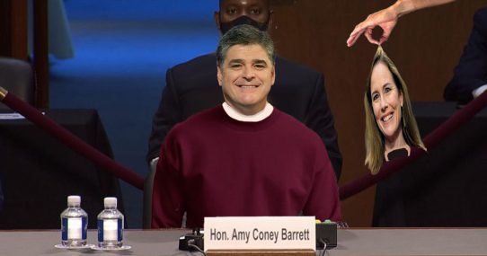 Amy Coney Barrett Discovered To Be Sean Hannity