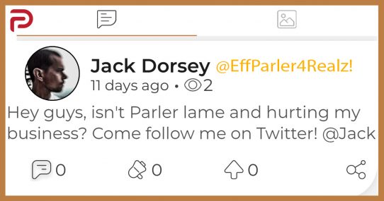 Jack Dorsey Goes On Parler To Ask People To Follow Him On Twitter