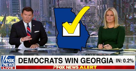 “We’ve Seen Enough!” Fox News Calls Georgia For Democrats With 0.2% Votes In