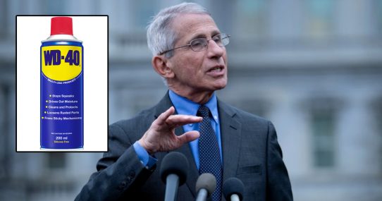 Dr. Fauci Recommends Gargling WD-40 For Increased Jaw Mobility