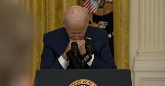 Joe Biden Projects Strength By Playing Dead During Tough Question