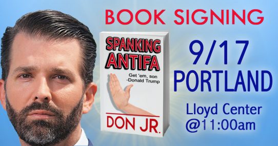 Don Jr. To Hold Book Signing In Portland, Oregon On Sep 17th