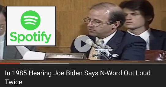 Spotify Removes Joe Biden From Office After Footage Of Him Saying N-Word Surfaces
