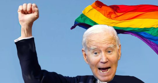 Joe Biden Makes Triumphant 'Fight' Pose After Soiling Own Pants